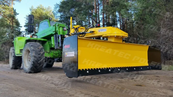 Road grader with hydraulic wheels KR-ROWN-H