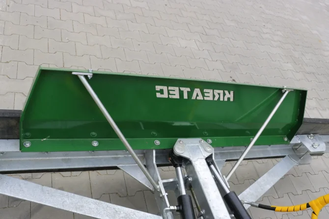Rubber scrapper hydraulic turn, galvanized KR-ZG-H