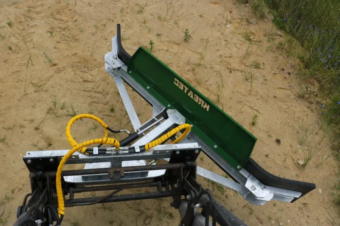 Rubber scrapper hydraulic turn, galvanized KR-ZG-H