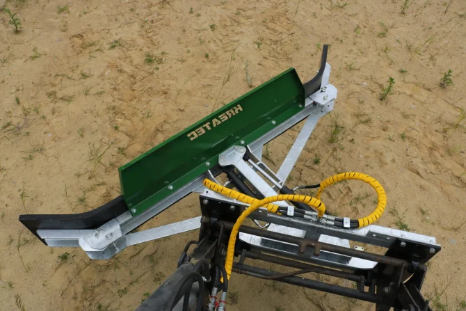 Rubber scrapper hydraulic turn, galvanized KR-ZG-H