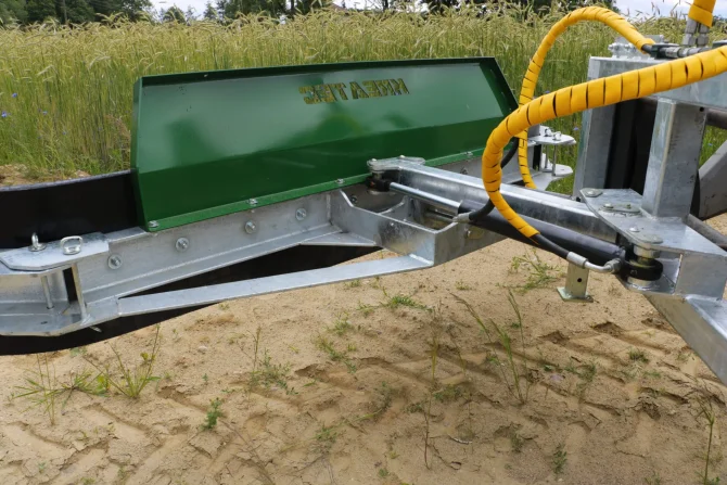 Rubber scrapper hydraulic turn, galvanized KR-ZG-H