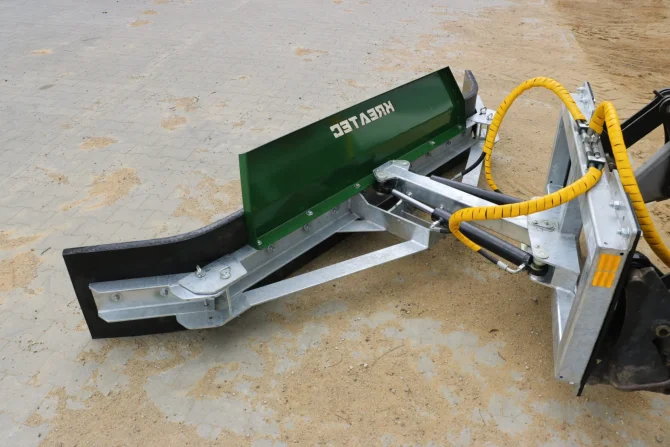 Rubber scrapper hydraulic turn, galvanized KR-ZG-H
