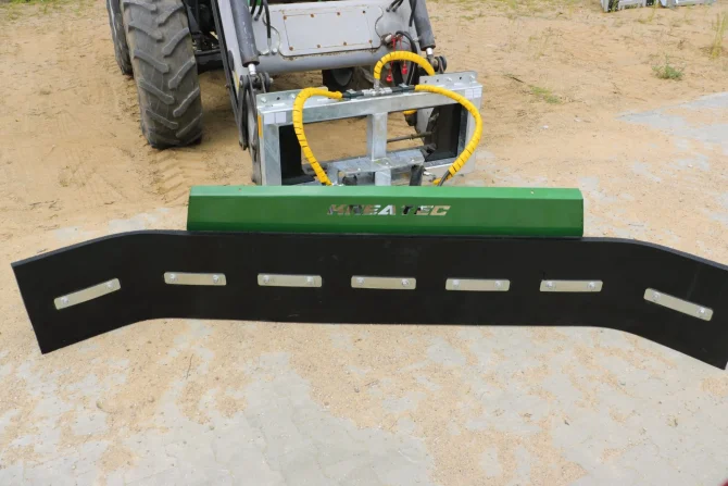 Rubber scrapper hydraulic turn, galvanized KR-ZG-H