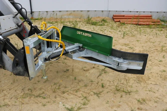 Rubber scrapper hydraulic turn, galvanized KR-ZG-H